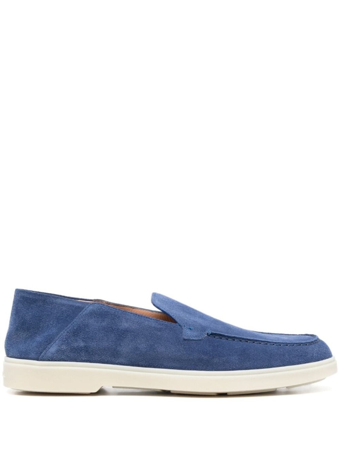 

Santoni лоферы с миндалевидным носком, синий