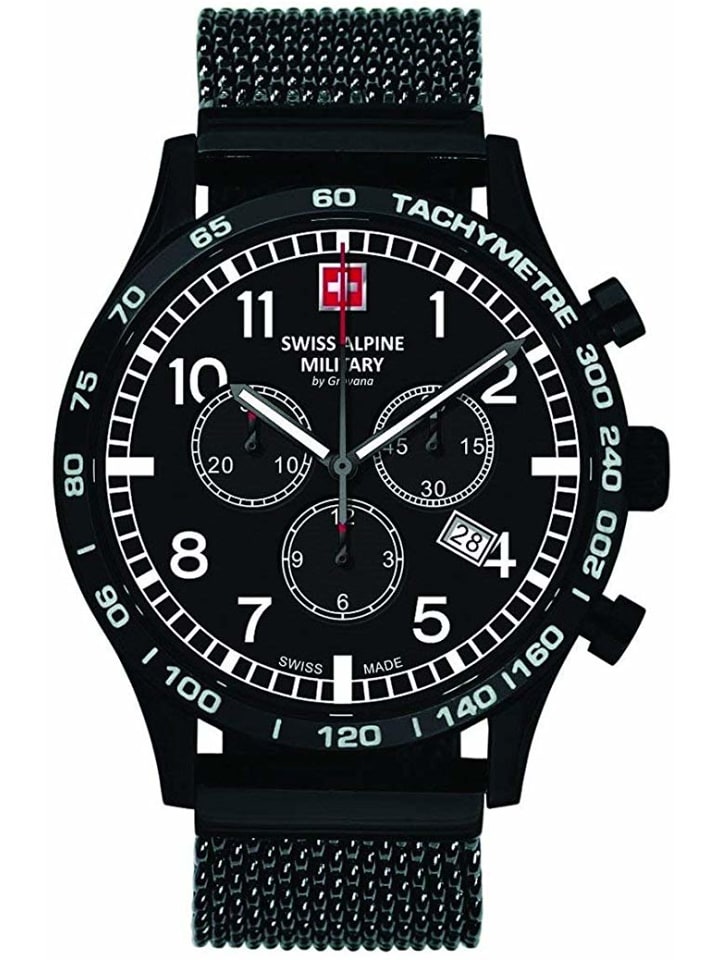 

Swiss Alpine Military by Grovana Мужские наручные часы, черные, 1746.9177