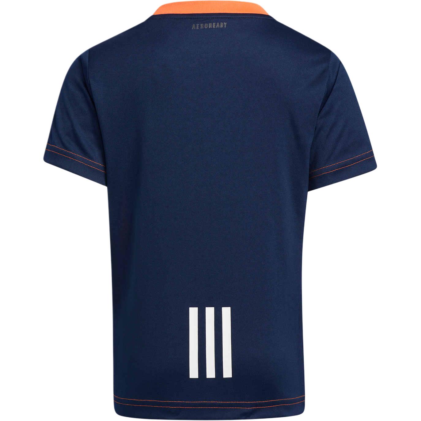 Футболка для детей 3-7 лет Adidas, оранжевый — фото 4