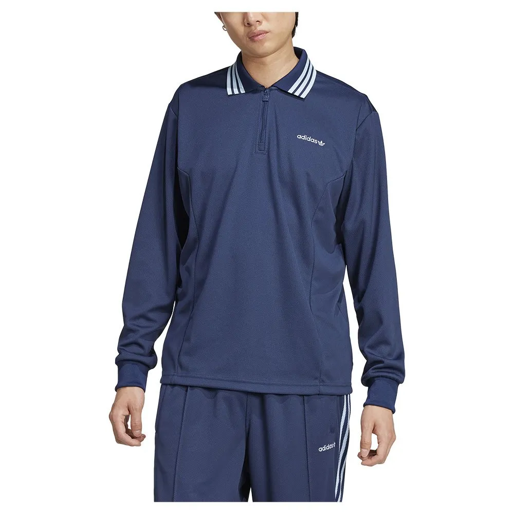 

Поло adidas Originals IW3236 Half Zip polo, синий