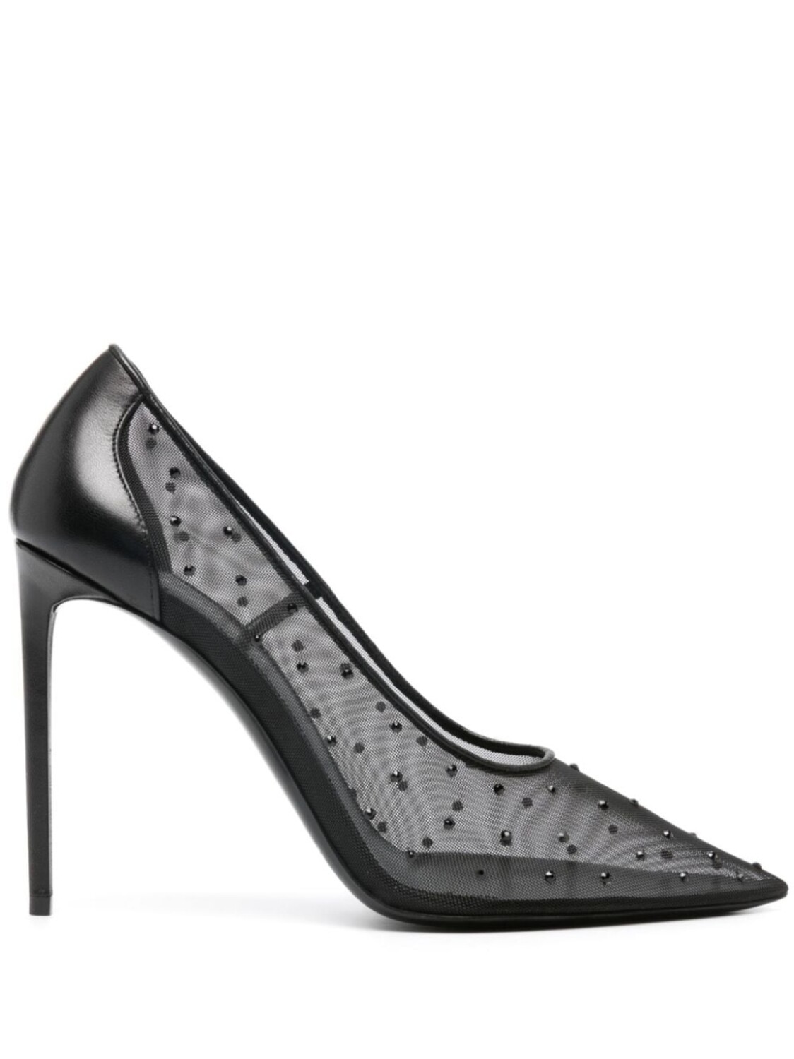 

Saint Laurent туфли Anja 114 с кристаллами, черный
