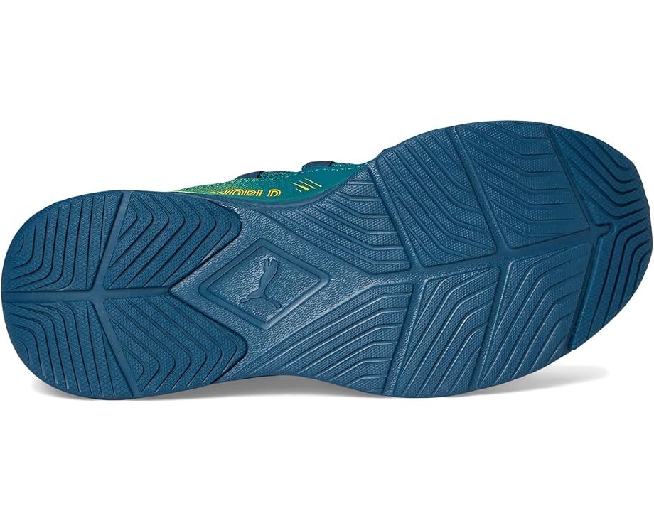 Детские слипоны Puma Softride One4All Jurassic World PUMA Kids, Yellow Alert/Ocean Tropic/Pelé Yellow — фото 3