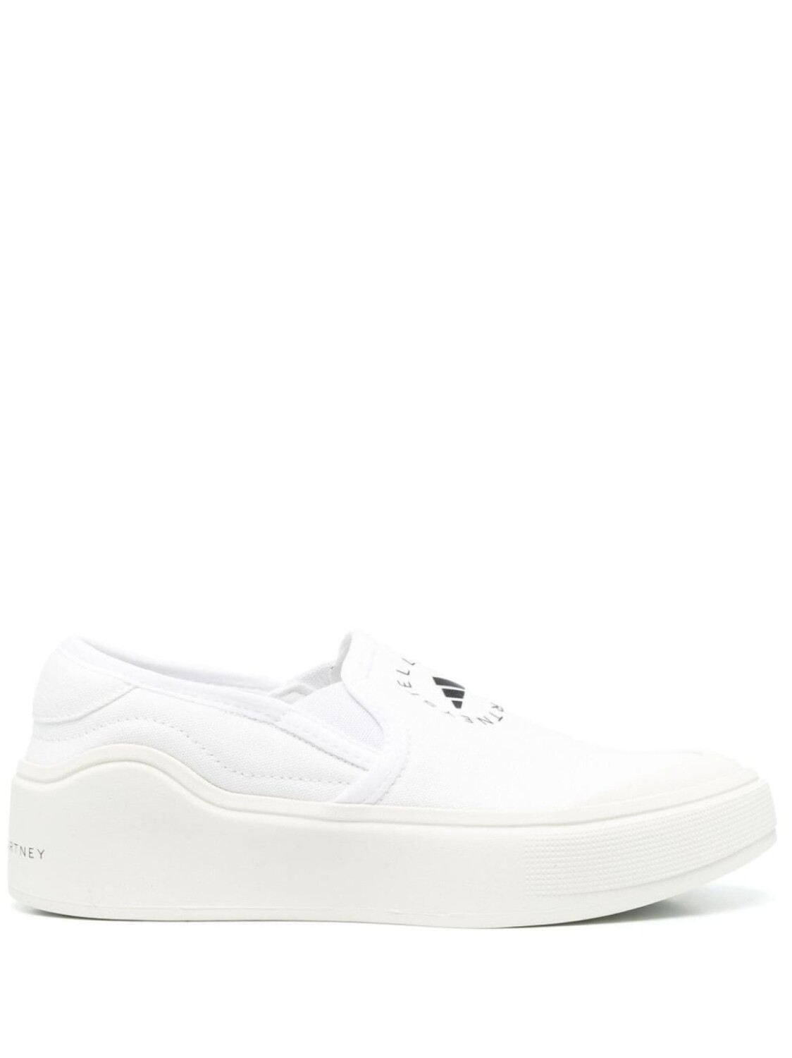

adidas by Stella McCartney слипоны с логотипом, белый