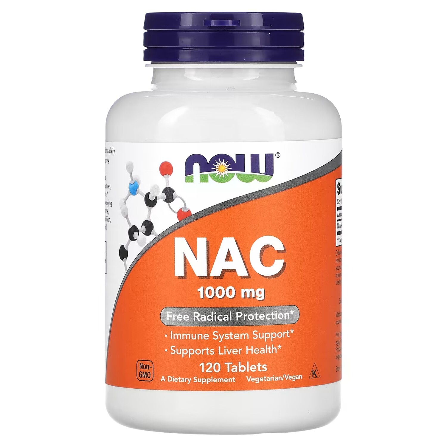 

Добавка NOW Foods NAC для иммунитета, 120 таблеток