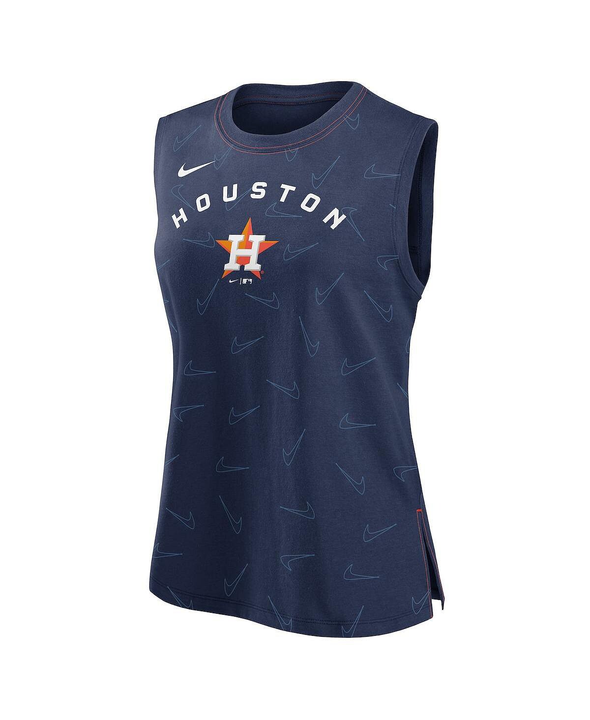 Женская темно-синяя майка Houston Astros Muscle Play Nike, темно-синий — фото 2