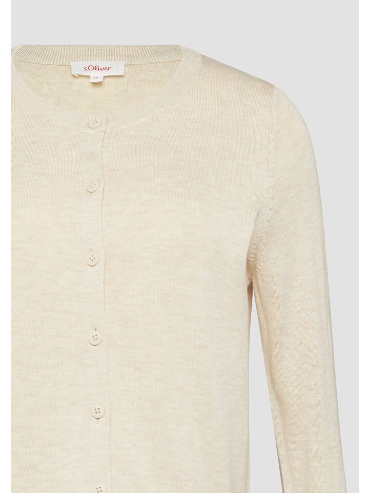 

Кардиган s.Oliver Strickjacke langarm, бежевый