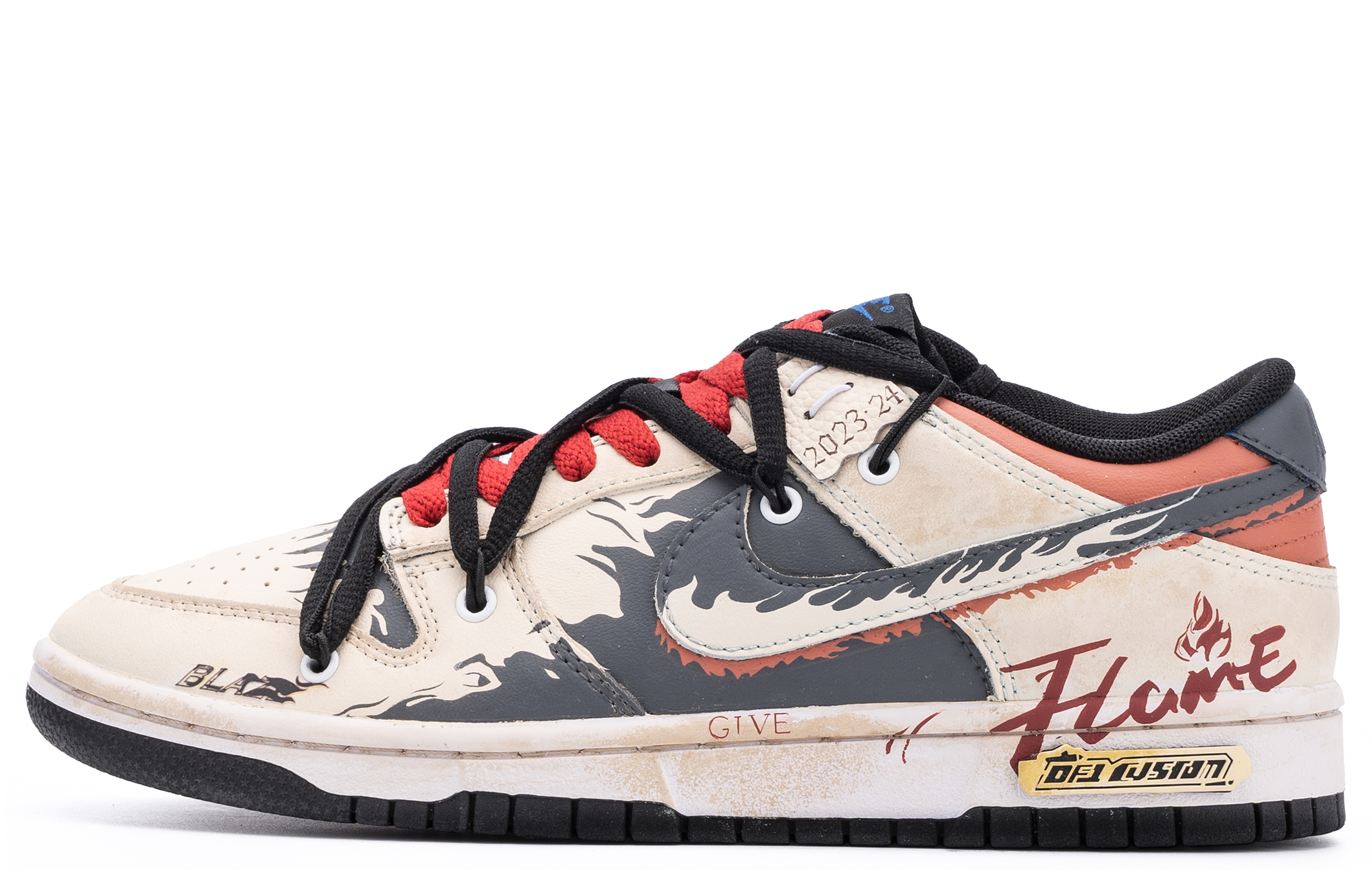 

Кроссовки Nike Dunk Skateboarding Shoes Women's Low-top Beige Brown/gray, коричневый