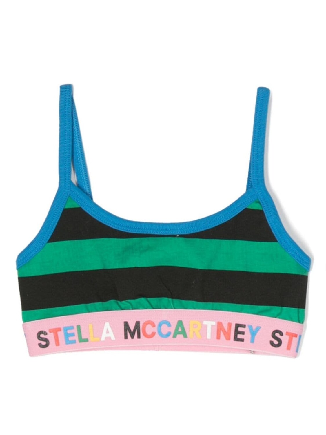 Stella McCartney Kids комплект из двух топов-бралеттов в стиле колор-блок, желтый — фото 2