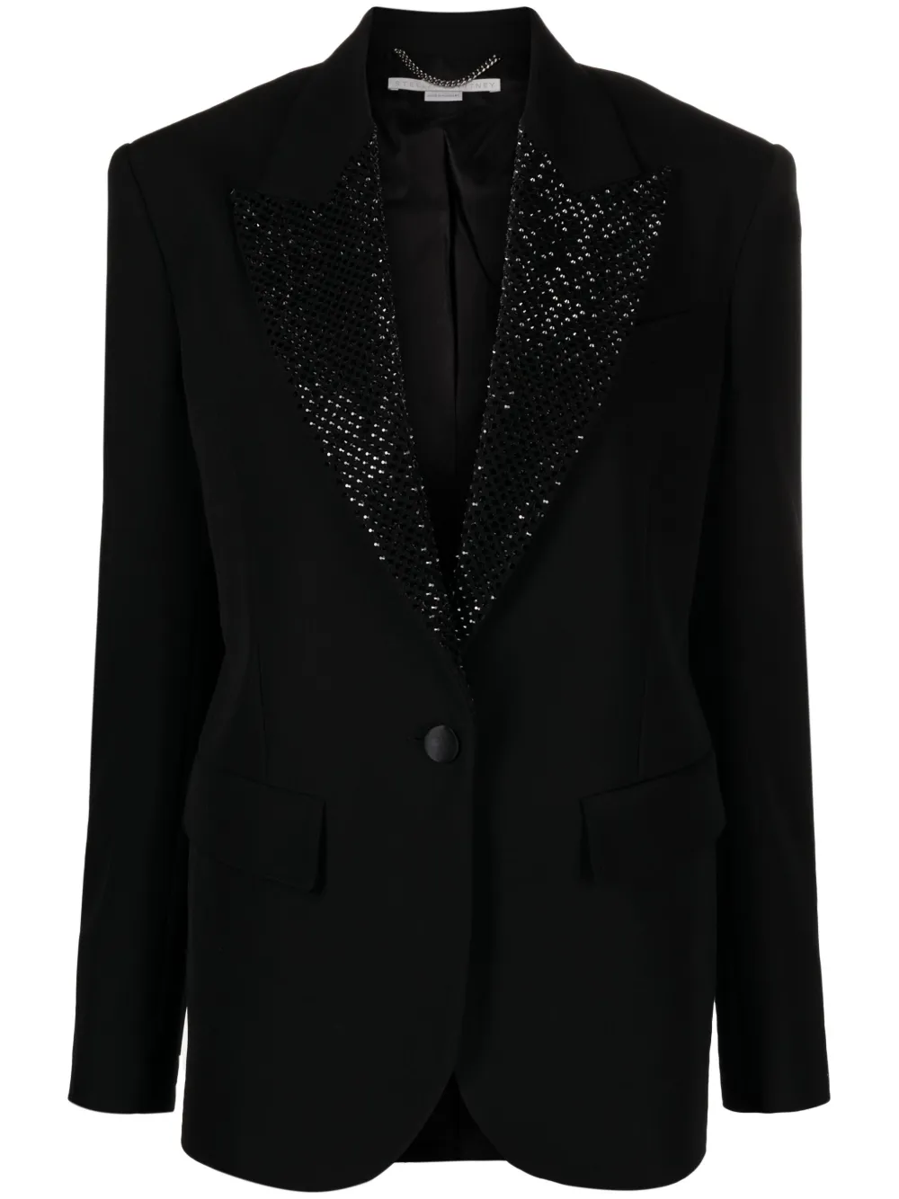 

Блейзер Hotfix с кристаллами STELLA MCCARTNEY, черный