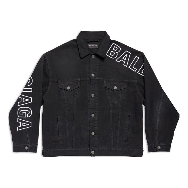 

Куртка outline large fit jacket 'black' Balenciaga, черный