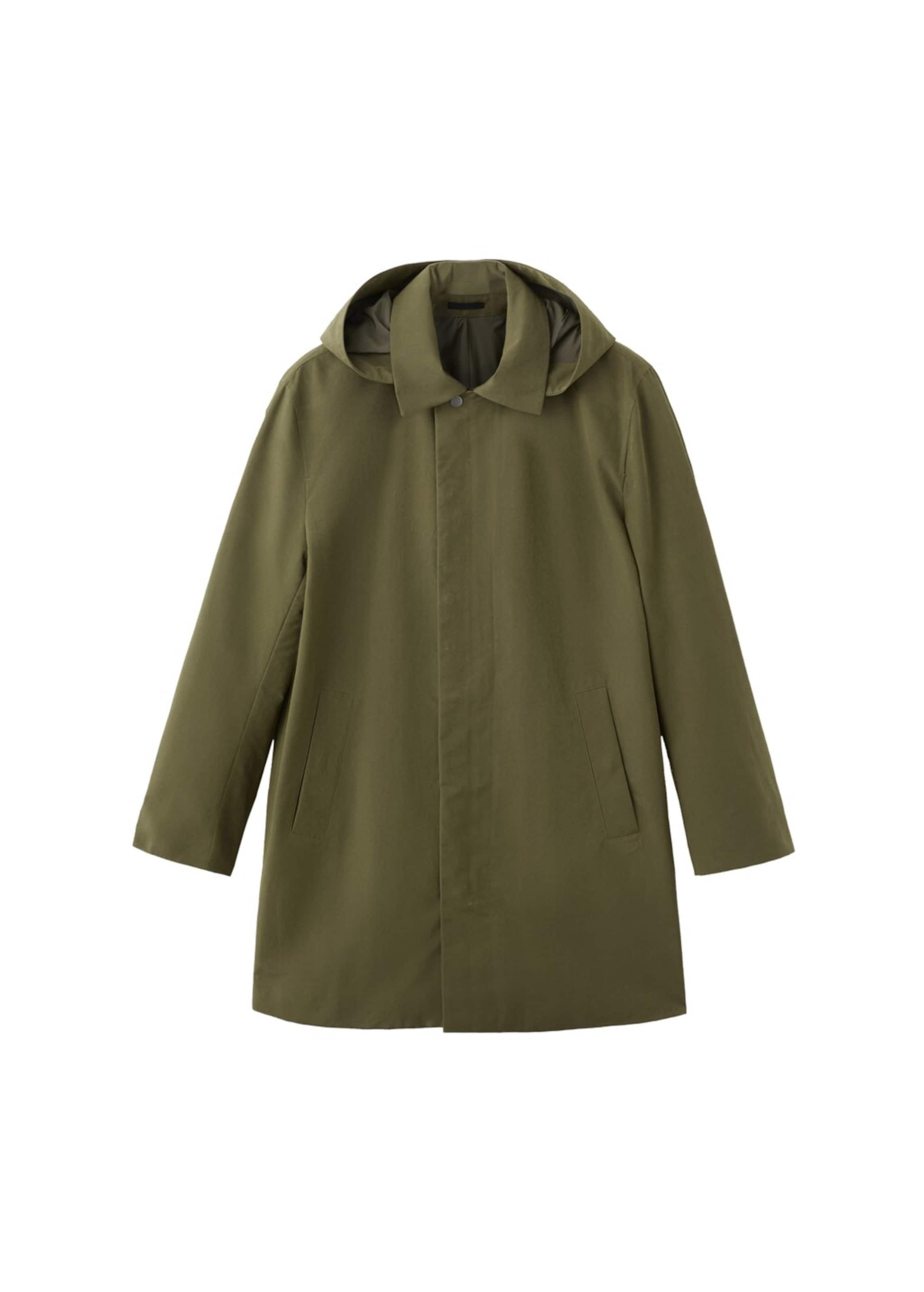 

MANGO MAN Парка 'Gale' для межсезонья в цвете Olive