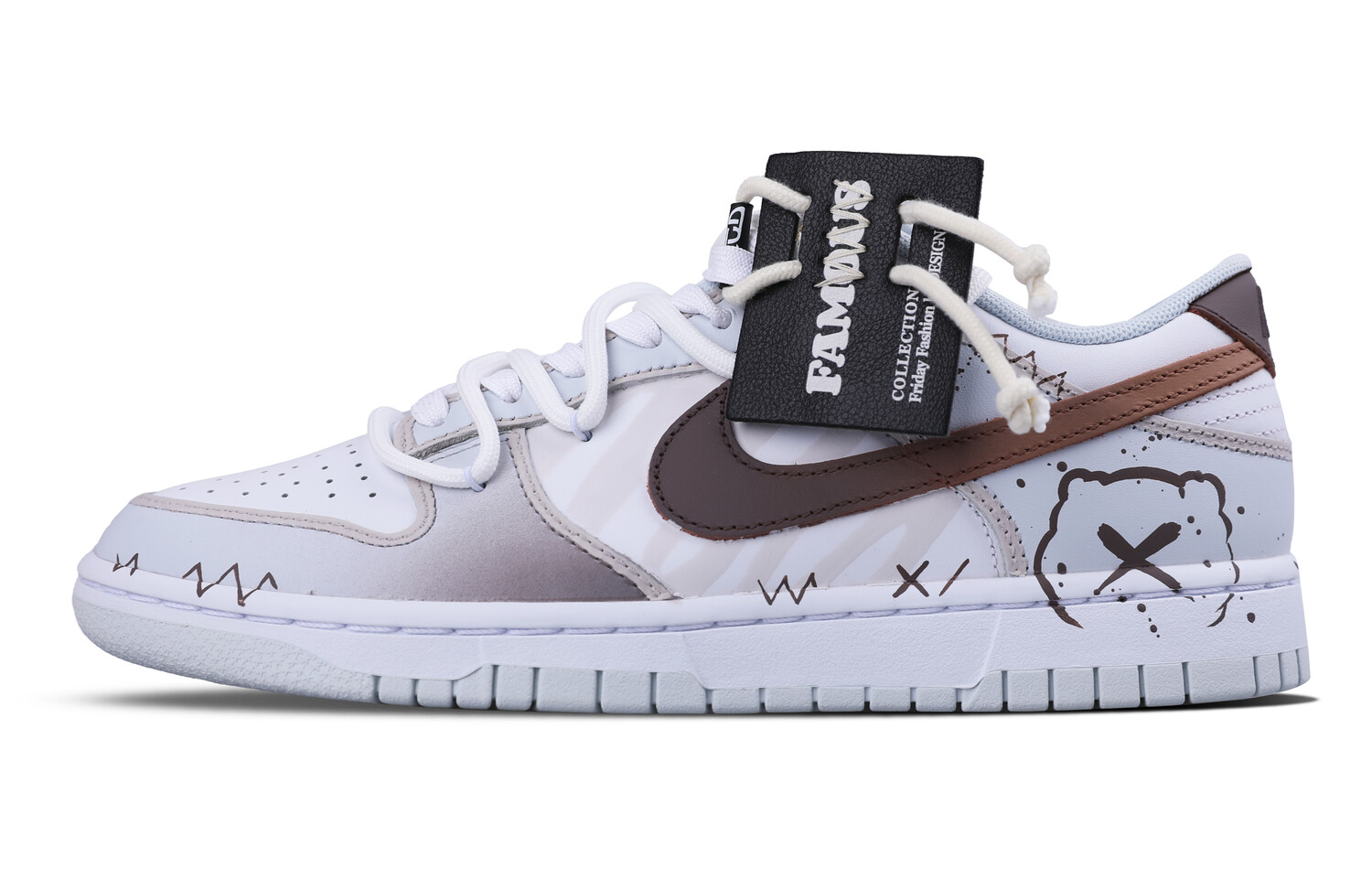 

Кроссовки Nike Dunk Skateboarding Shoes Unisex Low-top Brown, цвет Yummy Bear