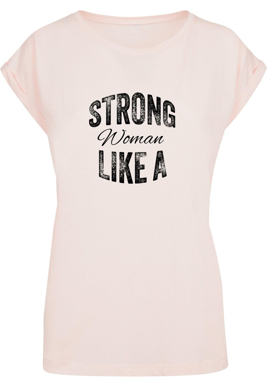 

Футболка Merchcode Shirt WD - Strong Like A Woman, светло-розовый