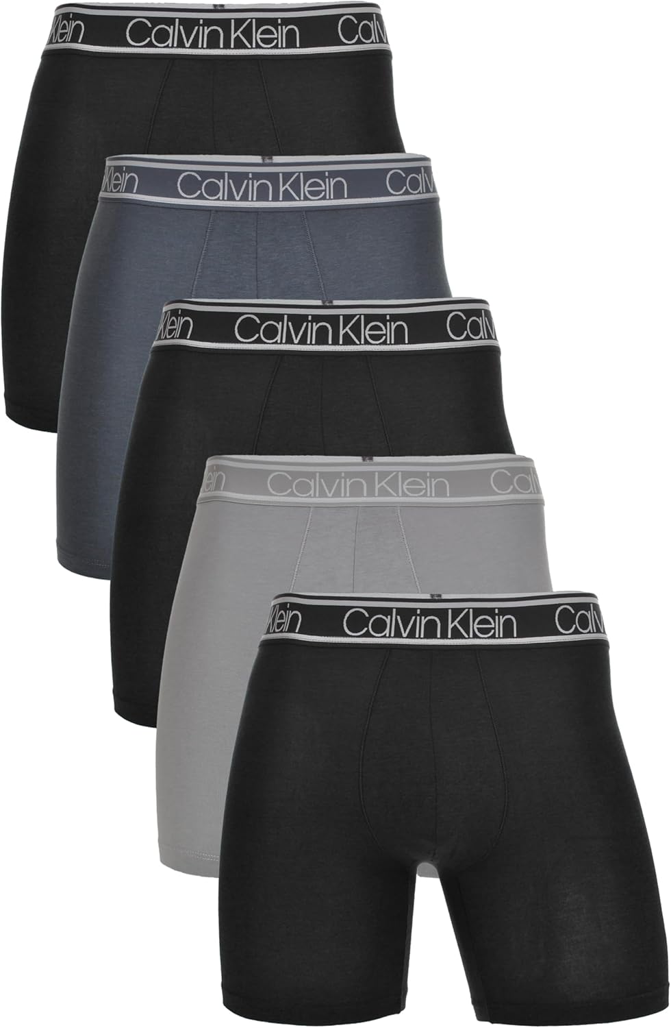 

Calvin Klein The Ultimate Comfort, 5 пар трусов-боксеров, Black/Turbulence