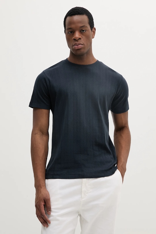 

Хлопковая футболка Lindbergh, темно-синий