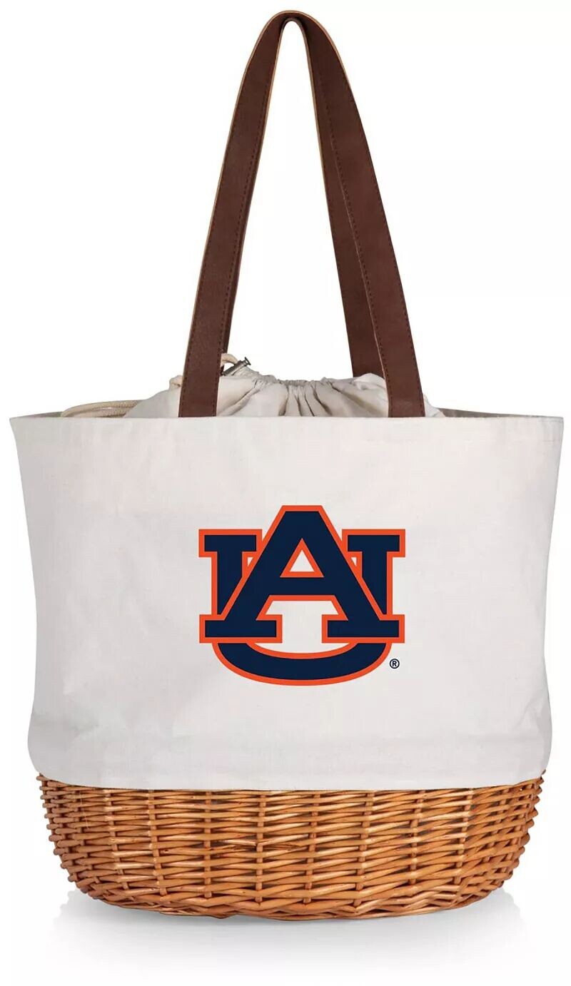

Сумка-корзина Picnic Time Auburn Tigers из парусины и вербы