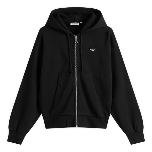 

Толстовка с капюшоном и застежкой-молнией в форме сердца Carhartt Wip, черный