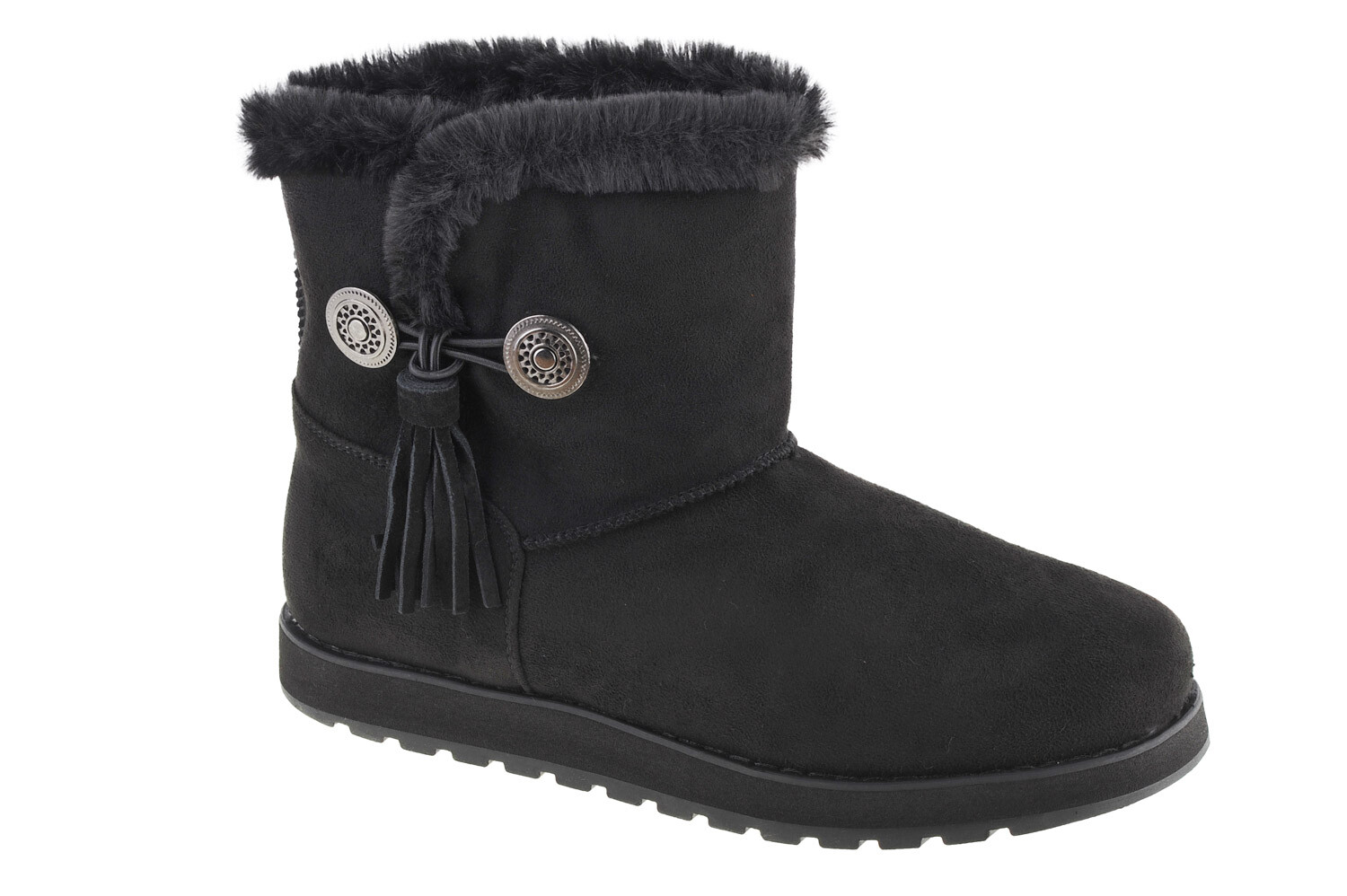 Ботинки женские Skechers Keepsakes Tribute зимние с мехом, черный