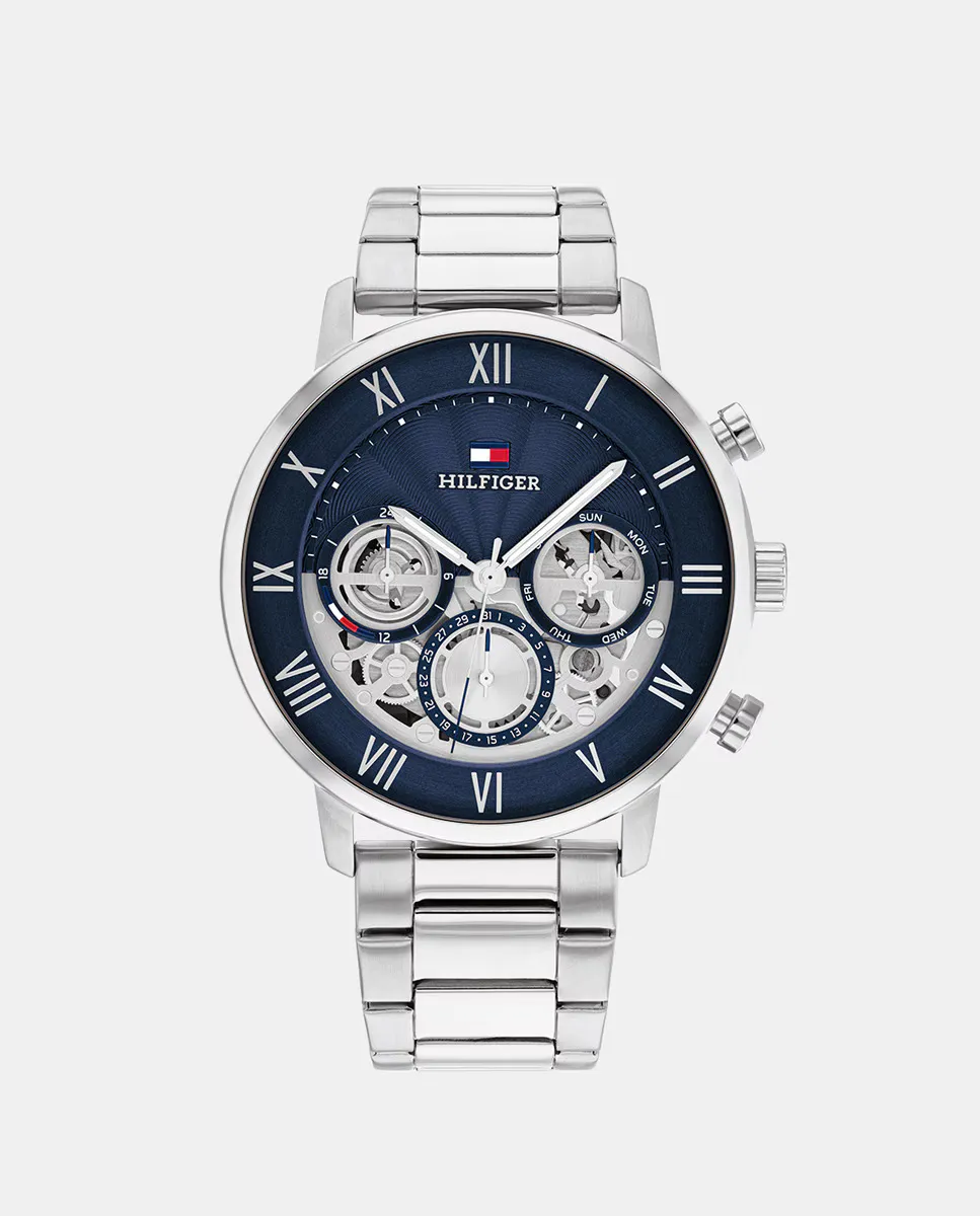 

Многофункциональные стальные мужские часы Legend 1710569 Tommy Hilfiger, серебряный