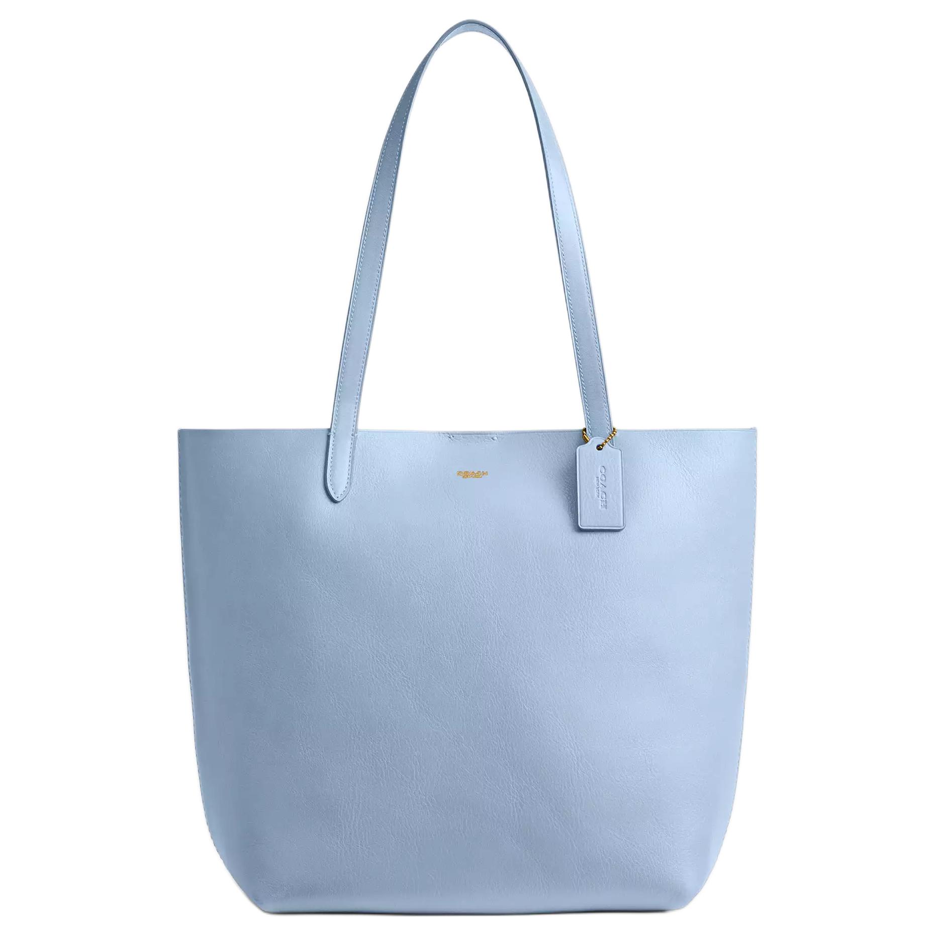 

COACH Сумка тоут из зерненой кожи Манхэттен Шоппинг сумка через плечо Тубэс Женская Колокольчик Трава