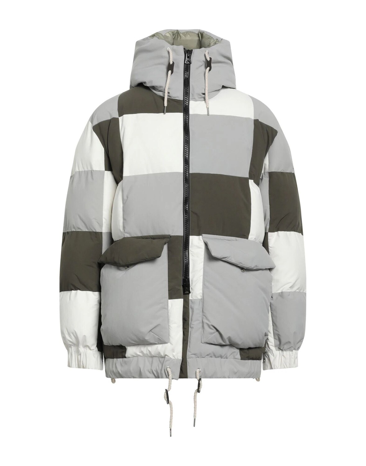 

Пуховик Sacai, светло-серый