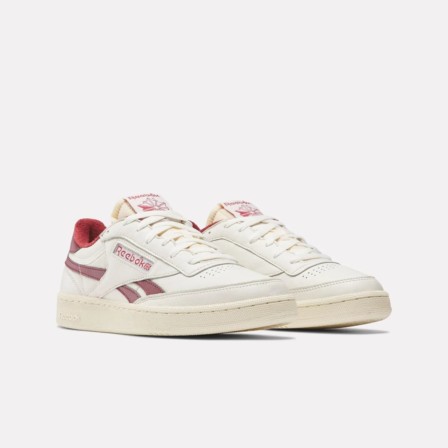 Кроссовки Reebok Unisex Club C Revenge Vintage, белый/бордовый — фото 3