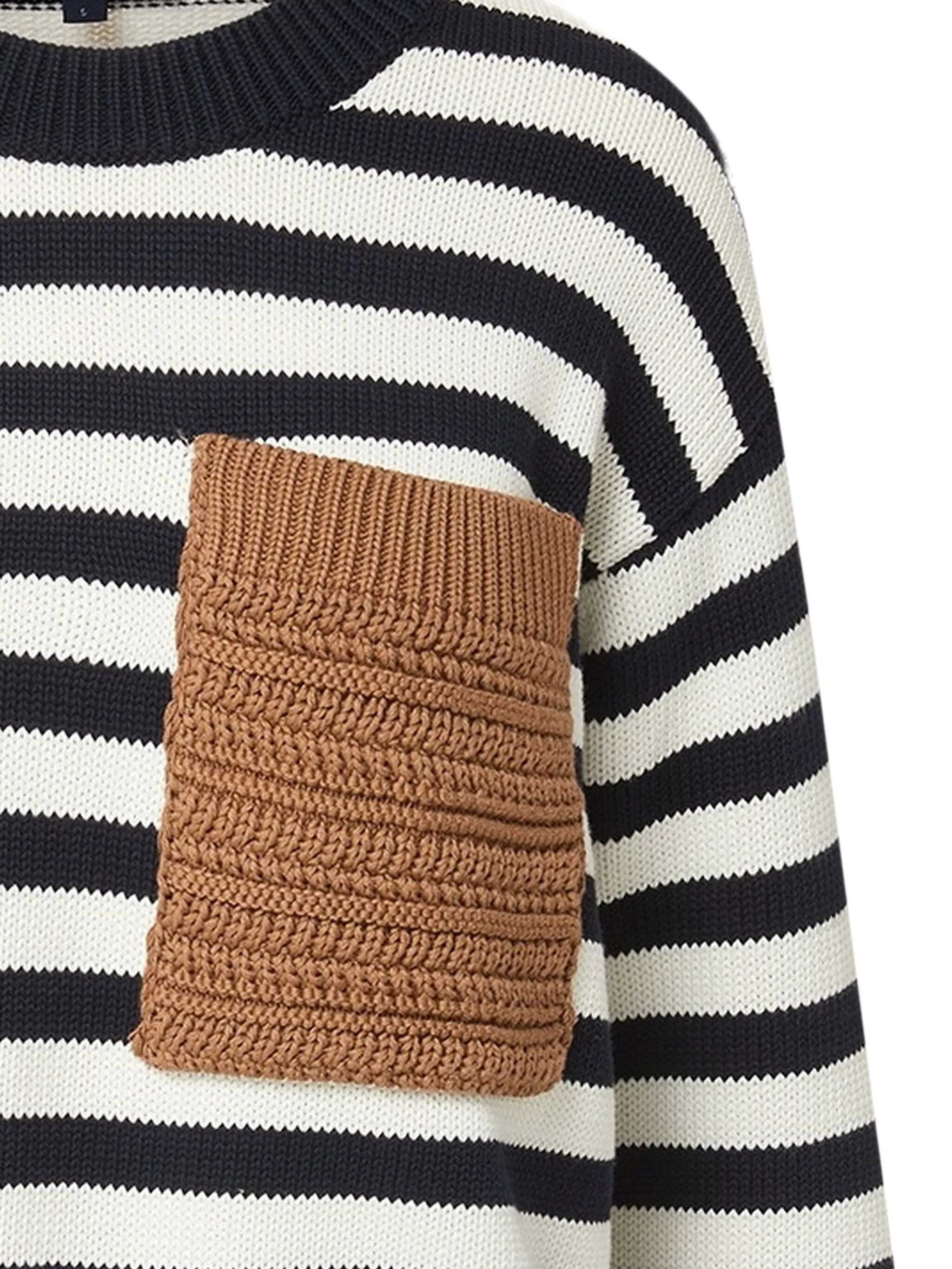 

Свитер с длинными рукавами в полоску Emile Veronica Beard, синий