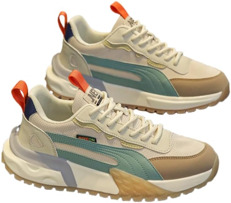 

Мужские кроссовки из сетки - дышащие повседневные беговые кроссовки для мужчин, легкая спортивная обувь для ходьбы и тенниса, спортивная обувь для мужчин Clolinde, бежевый