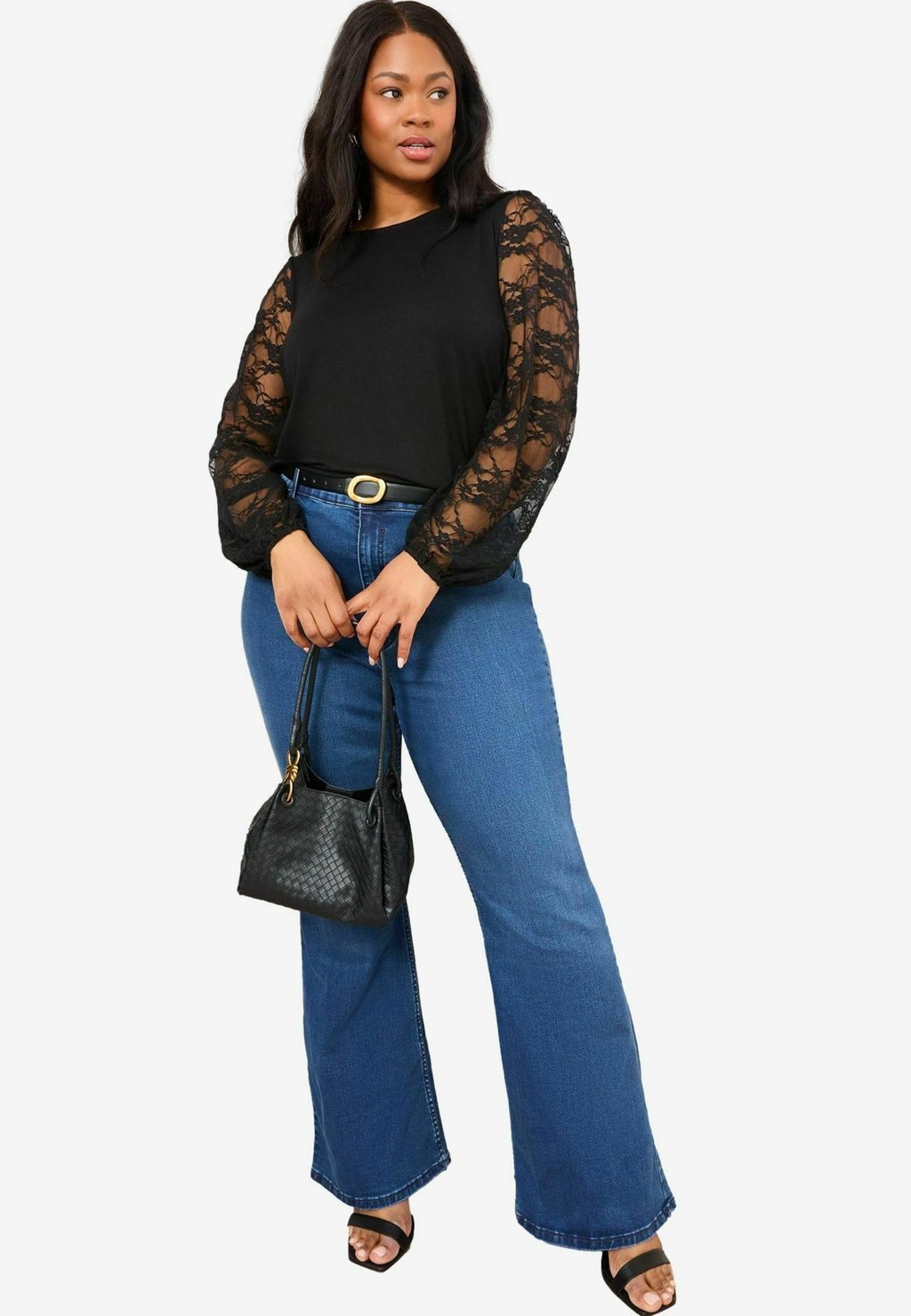 

Топ с длинными рукавами PLUS SIZE FIT Friends Like These, черный