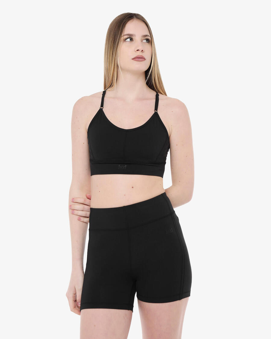 

JAKED Черная синтетическая майка для фитнеса для женщин