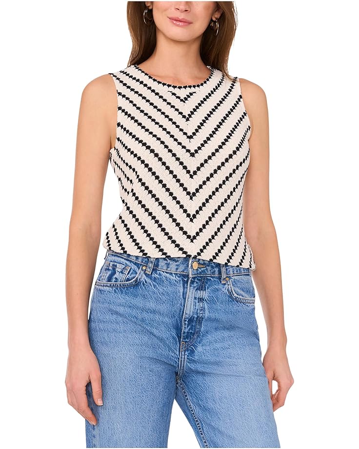 

Топ Vince Camuto Sleeveless Top With Cf Seam, цвет New Ivory