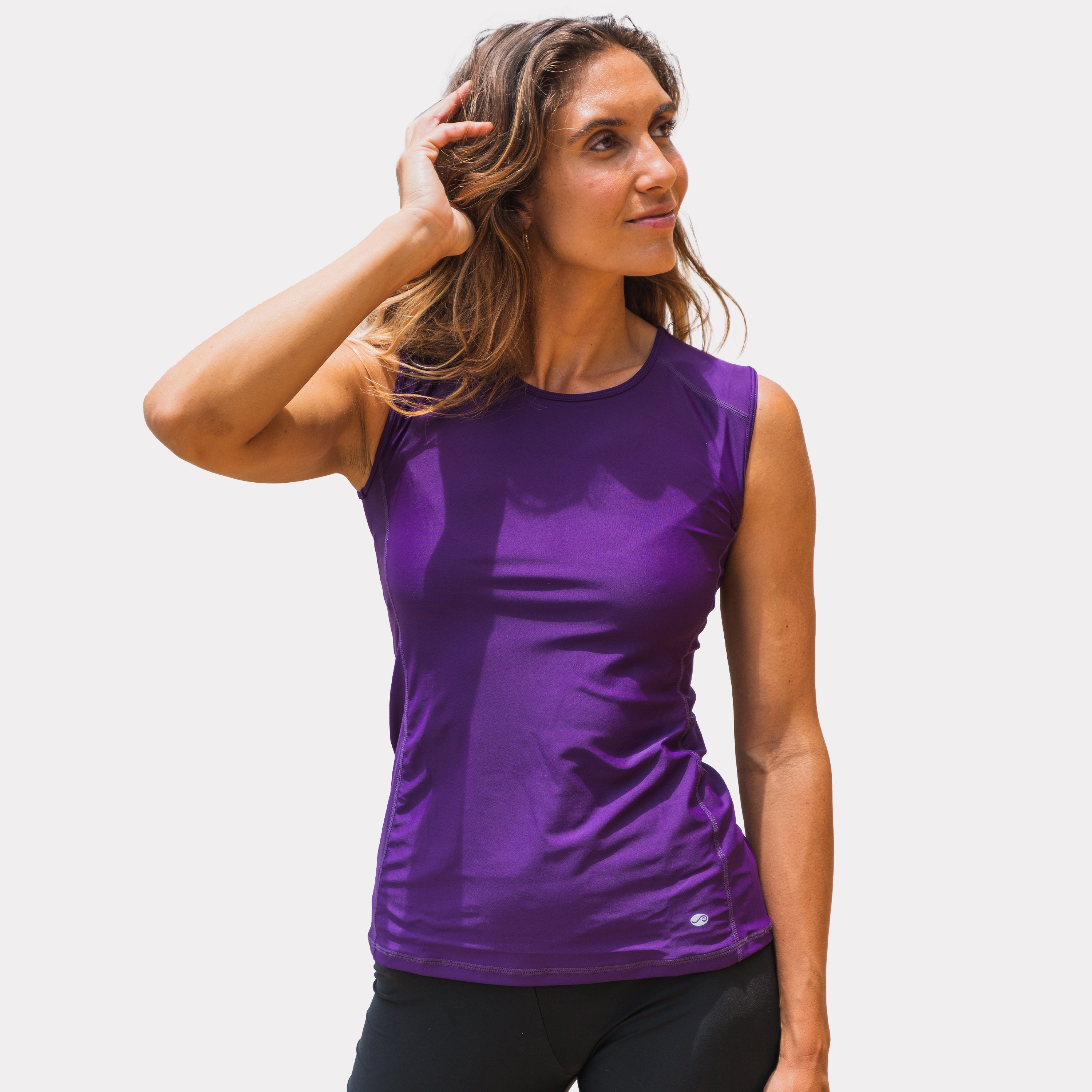 

Женский свободный топ-танкини Maya Swim Top Calypsa, цвет eggplant