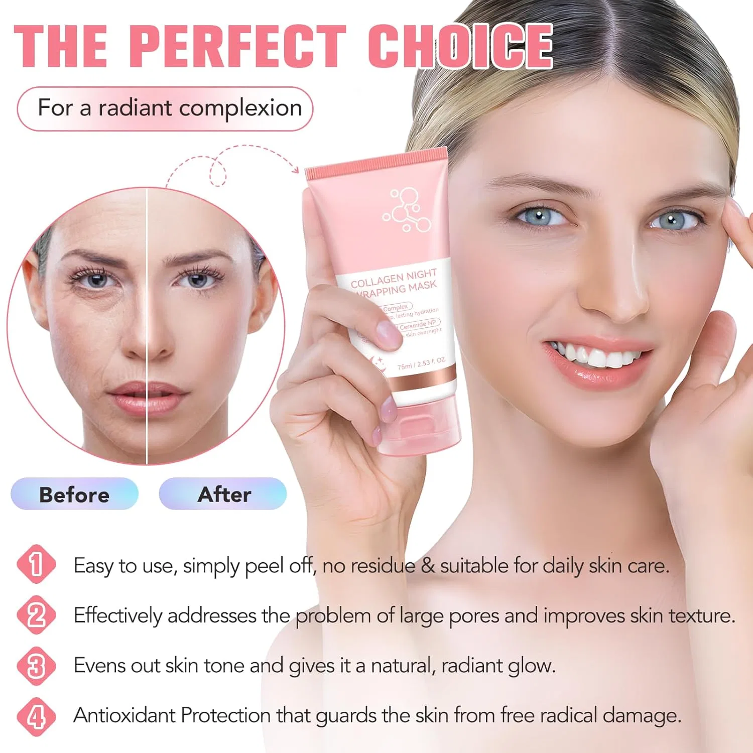 Маска для лица Cckuloob — Ночная коллагеновая «Collagen Night Wrapping Mask» — фото 3