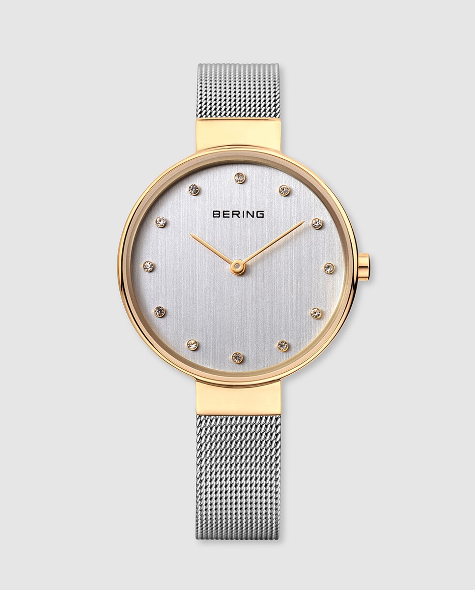 

Bering 12034-010 Классические женские часы из серебряной стали Bering, серебро