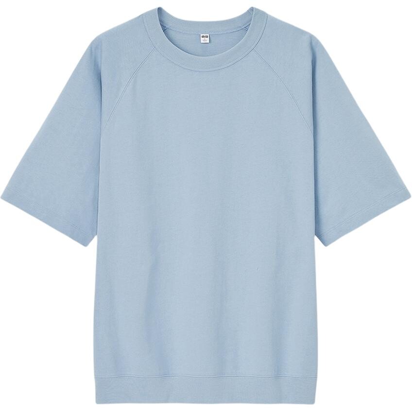 

Футболка унисекс светло-голубая Uniqlo, светло-голубой