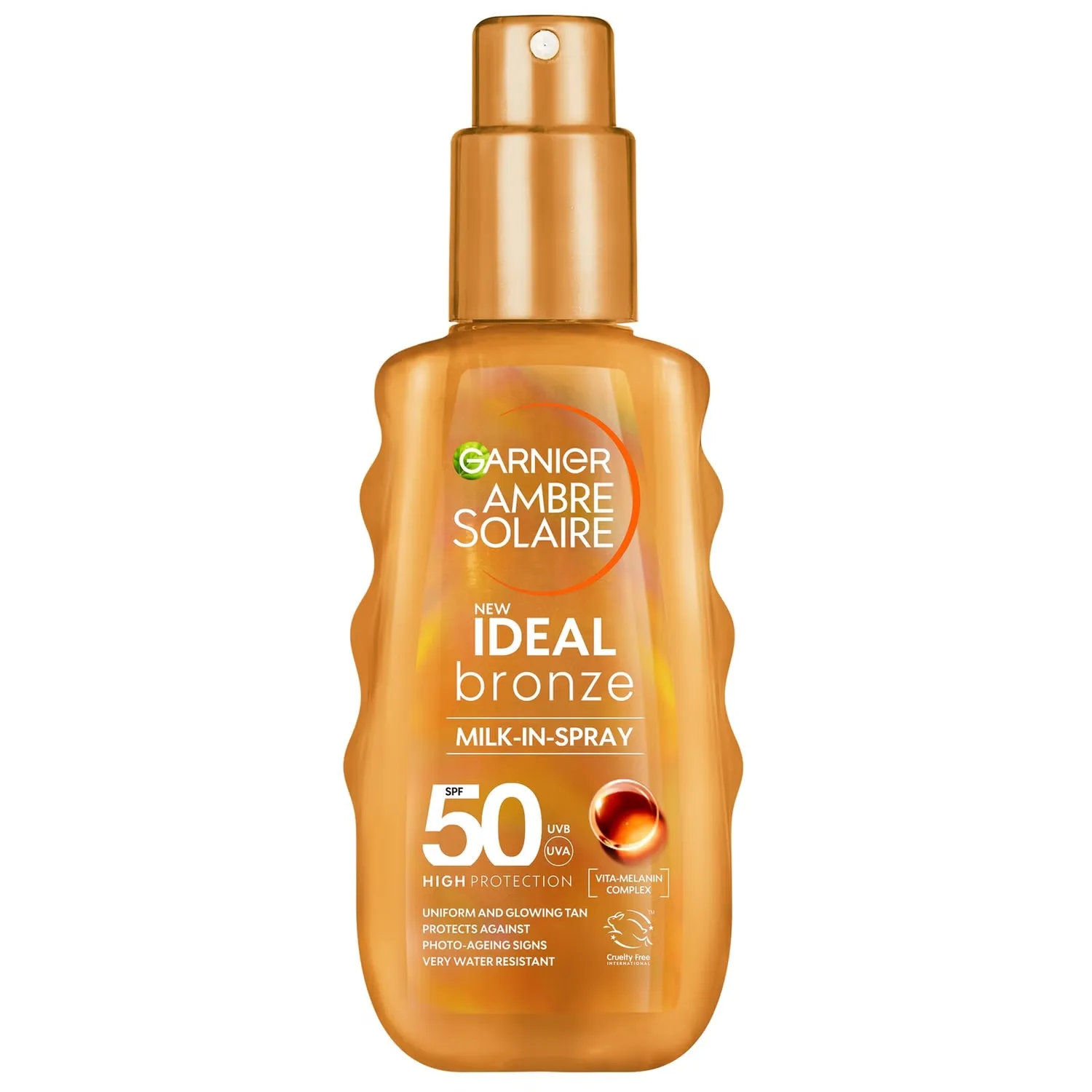 

Ambre Solaire Ideal Bronze Молочко-спрей для загара SPF 50 для лица и тела 150 мл Garnier