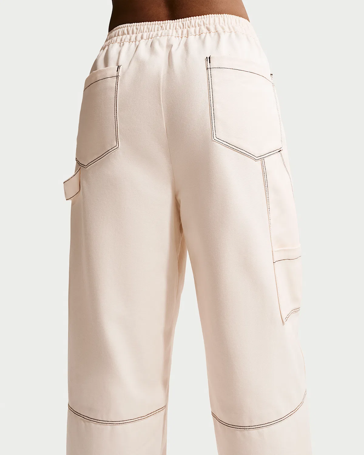 Женские свободные карго-штаны с низкой посадкой Nike Sportswear, Chalk/Ice Silver/Chalk — фото 3