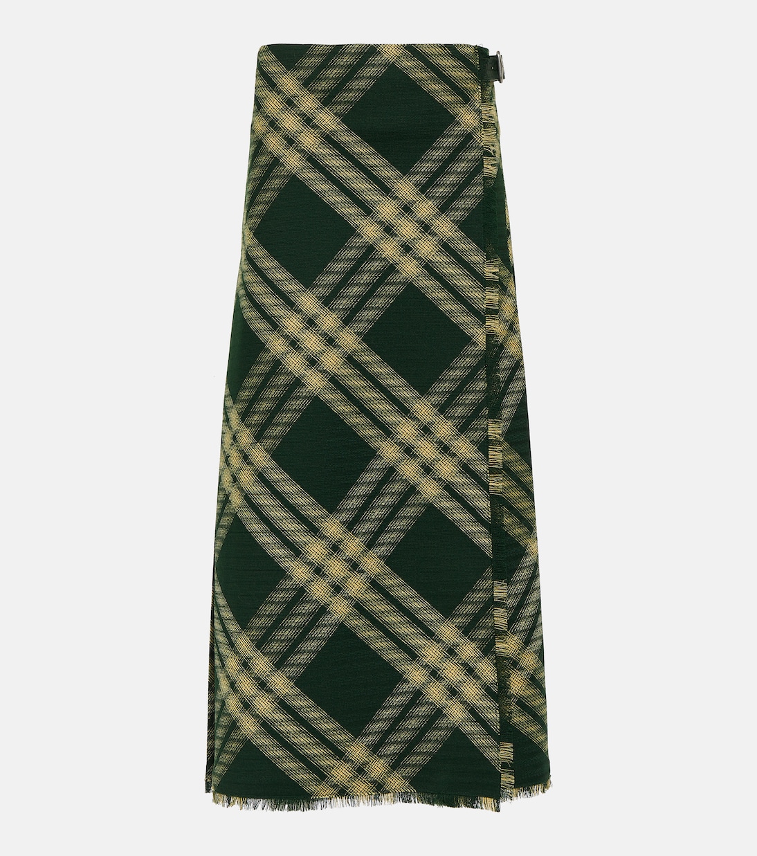 

Юбка миди из шерсти в клетку с высокой талией Burberry, Primrose Ip Check