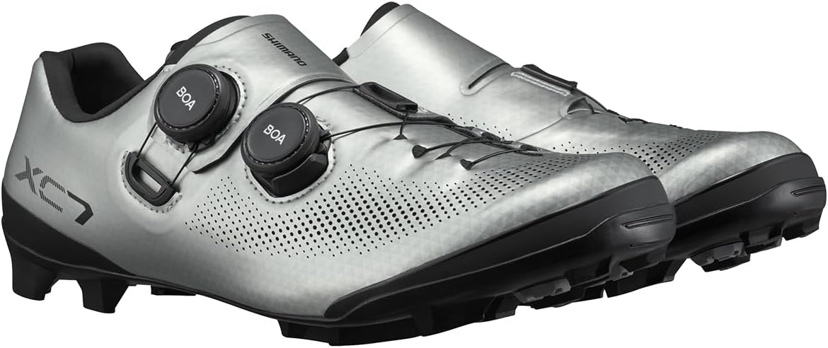 Мужские гоночные внедорожные кроссовки SHIMANO SH-XC703 для соревнований, серебро — фото 2