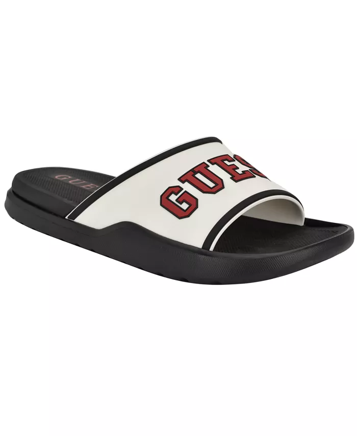 

Мужские модные слайды Mylas Branded Slip On GUESS, белый