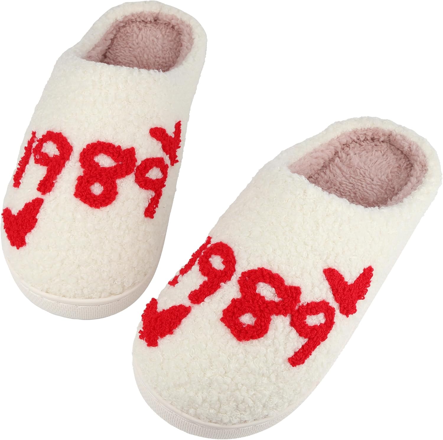 

Женские и мужские домашние тапочки, удобные плюшевые тапочки для дома, спальни и помещения Trefidy, красный