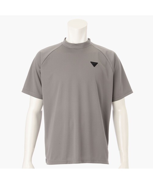 

Мужская футболка с высоким воротником, свободного кроя BRIEFING GOLF LA COOLCORE, серый