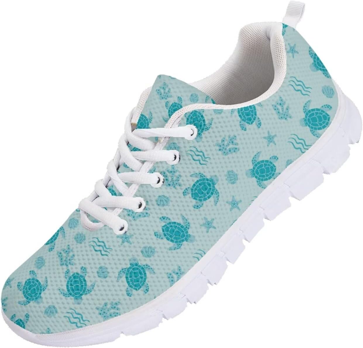 

Мужские кроссовки Funnydude Funny Print для тенниса, спортивные, удобные, дышащие, с сетчатым верхом, Sea Turtle