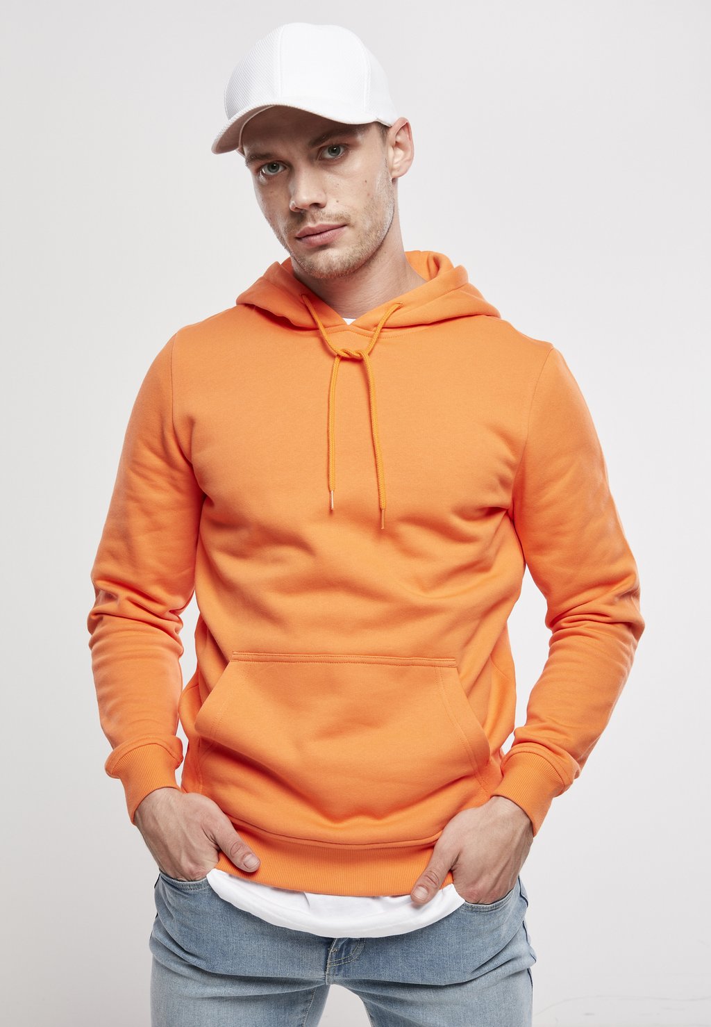 

Толстовка с капюшоном ORGANIC BASIC HOODY Urban Classics, оранжевый