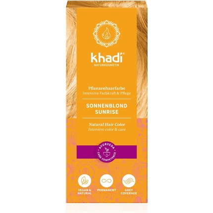 

Краска для волос Khadi Sun Blonde растительная 100г, Оранжевый, Краска для волос Khadi Sun Blonde растительная 100г