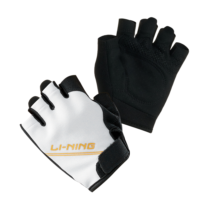 

Полиэстеровые фитнес-перчатки Unisex LINING, белый[sports fit/thickened palm cushions]
