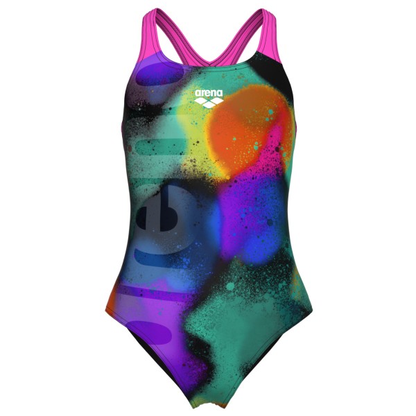 

Купальник для девочек с аэрозольной краской swim pro back - swimsuit Arena, мультиколор