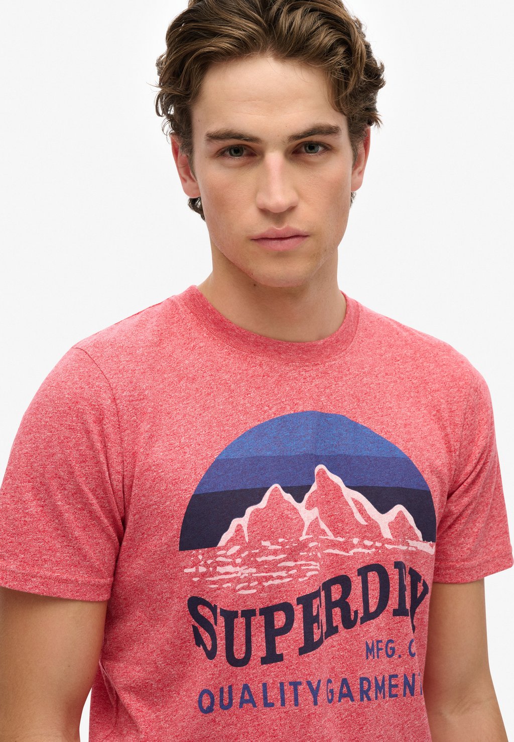 Футболка с принтом CLASSIC GREAT Superdry, красный — фото 3