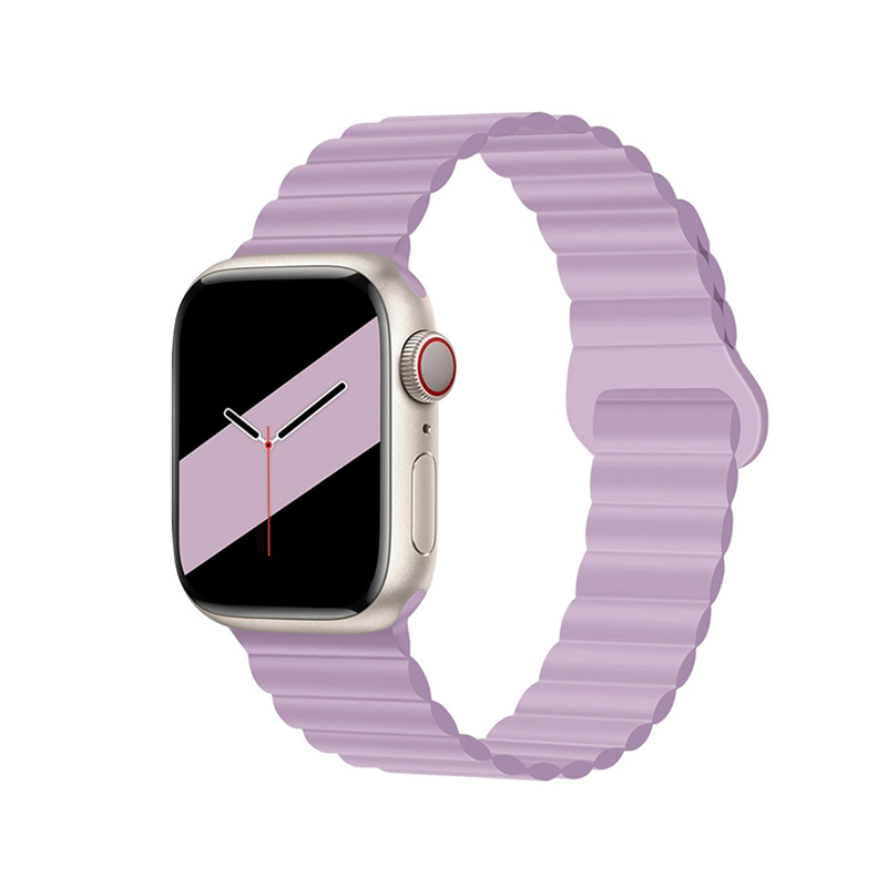 

Biaodaige Часы Strap Apple Compatibility Silicone Material, Light Purple
