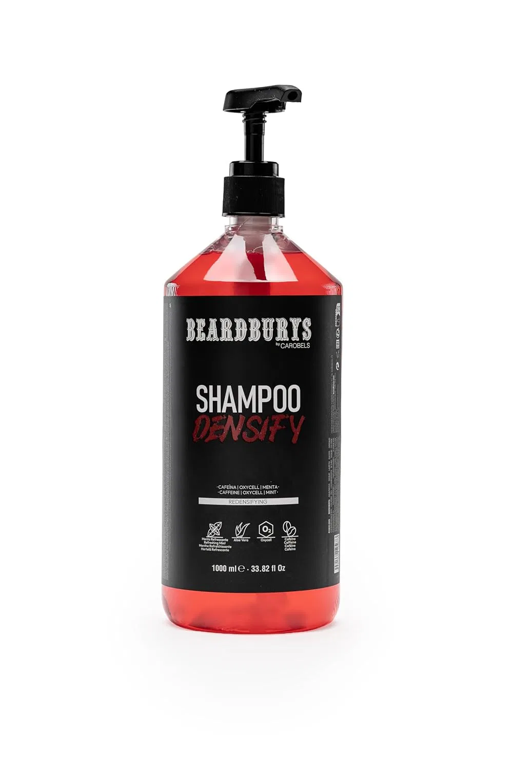 Мужской шампунь с кофеином «Densify» от Beardburys, 1 л By Carobels Beardburys